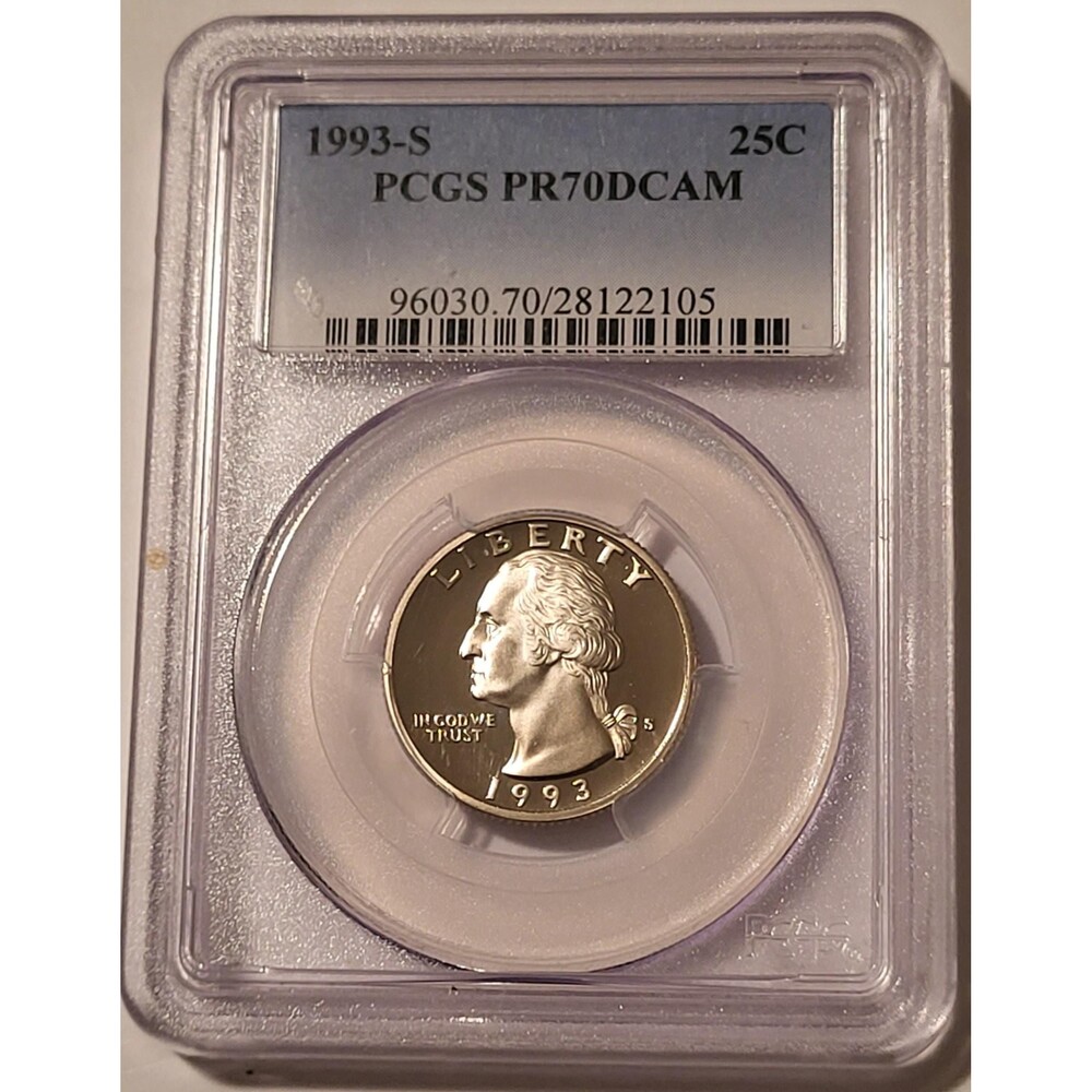 1993 S Clad Washington Quarter Proof PR70 DCAM PCGS